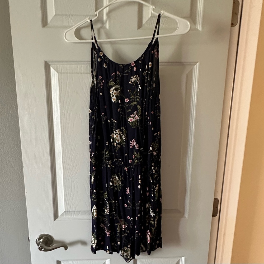 Medium Navy Floral Romper